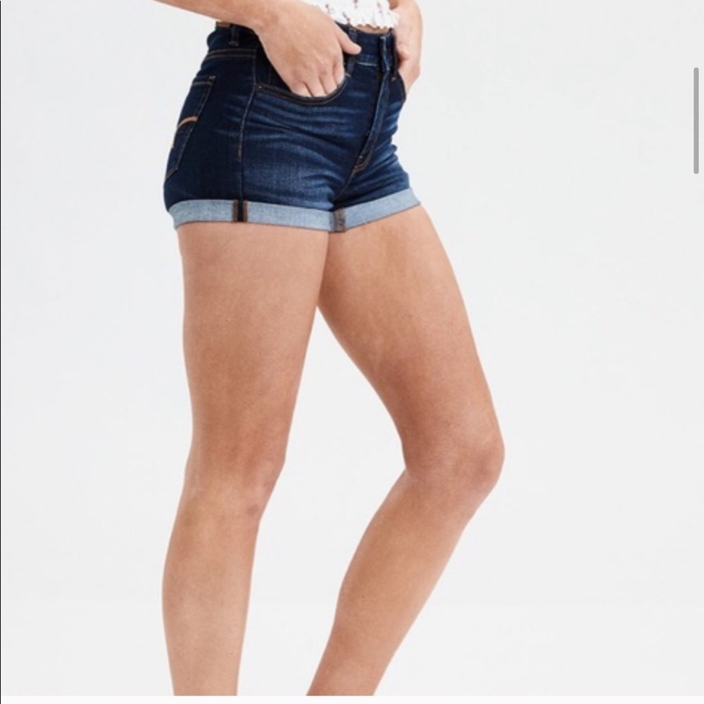 American Eagle Mid-Rise Raw-Hem Jean Shorts - 4 - Picture 16 of 17